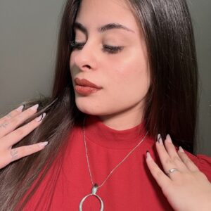 COLAR LONGO DE GOTA VAZADA – AÇO PRATA
