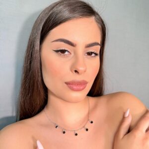 CHOKER PONTOS DE LUZ NEGRA