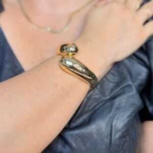 BRACELETE GOTA DUPLA VERNIZ ITALIANO