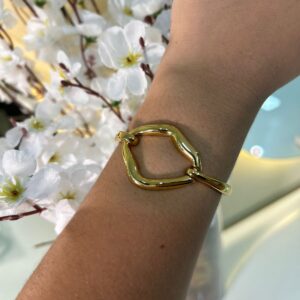 BRACELETE MODERNO ORGANICO 18K