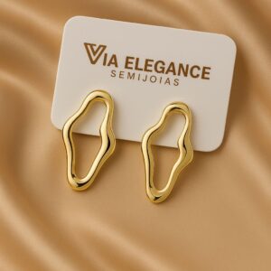 BRINCO ORGÂNICO VAZADO 18K