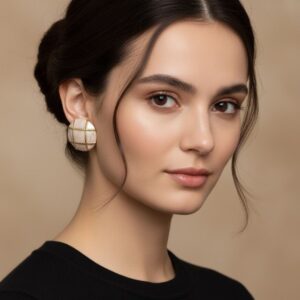 BRINCO MÁRMORE BOTÃO GRANDE